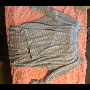 Blue striped sweater